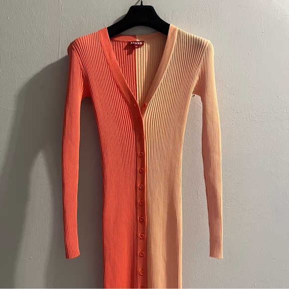 Staud Shoko Colorblock
Sweater Dress Bittersweet/Peach
Size XS - Picture 10 of 16
